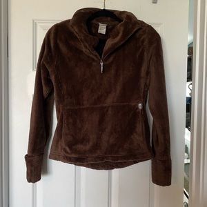 North Face fleece pullover coat